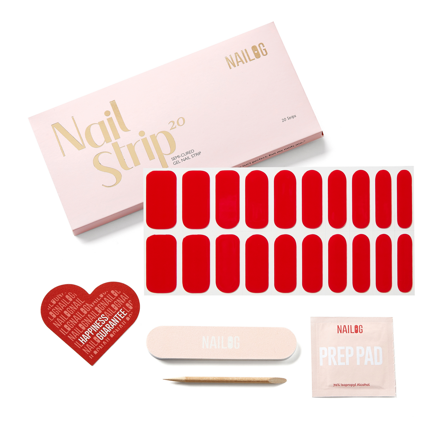JELLY CRUSH - NAILOG semi cured nail strip