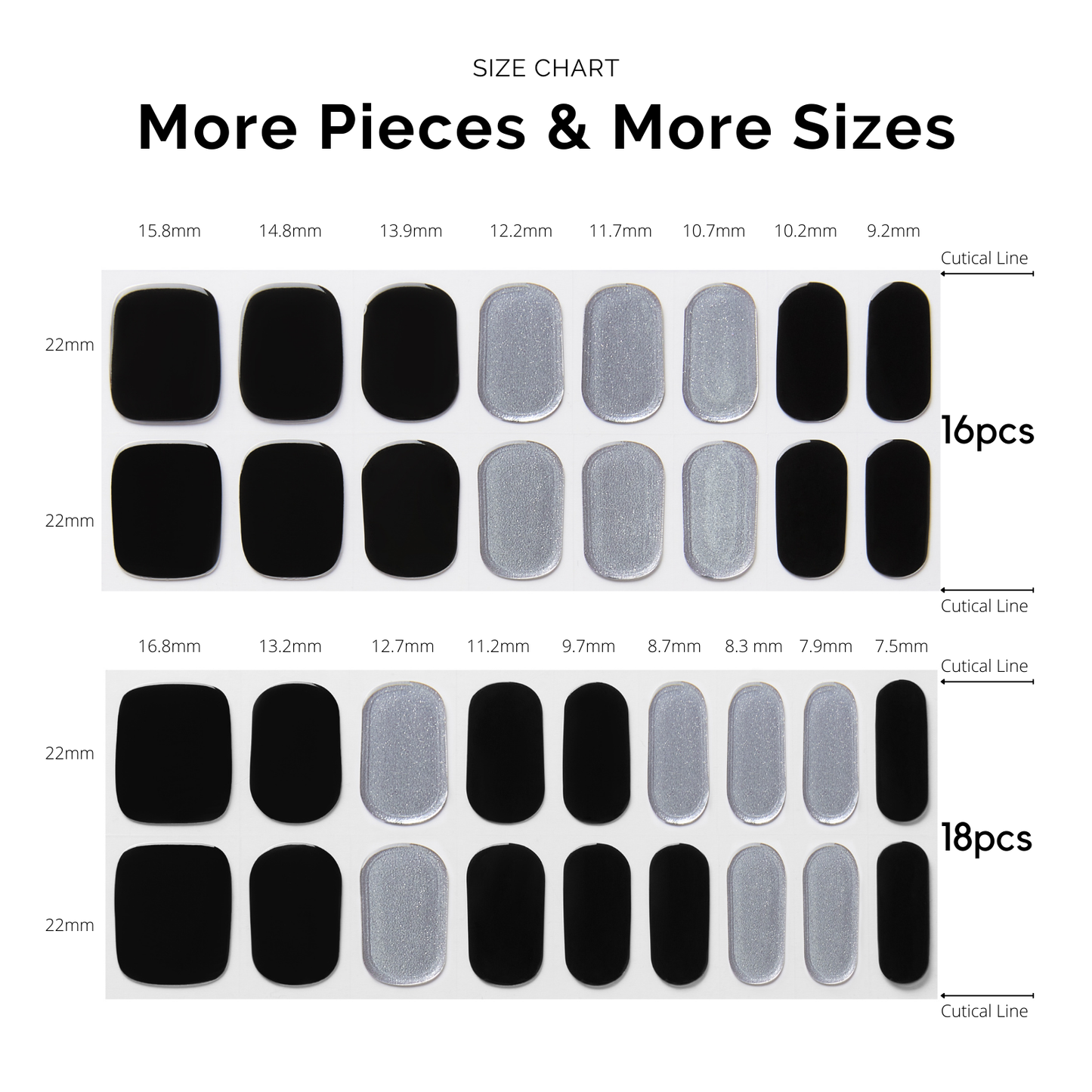 RECKLESS | Mani Strip 34PC - NAILOG semi cured nail strip