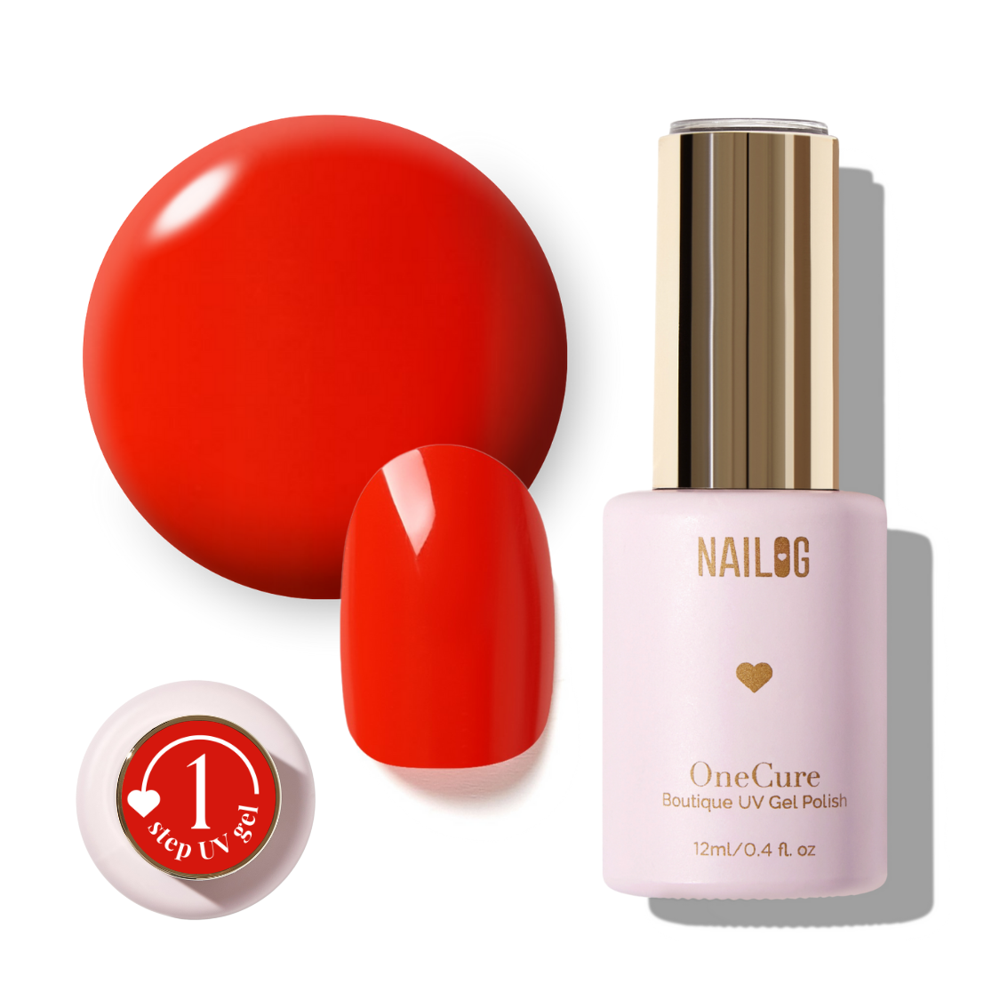 CRIMSON RED | OneCure Gel Polish – NAILOG