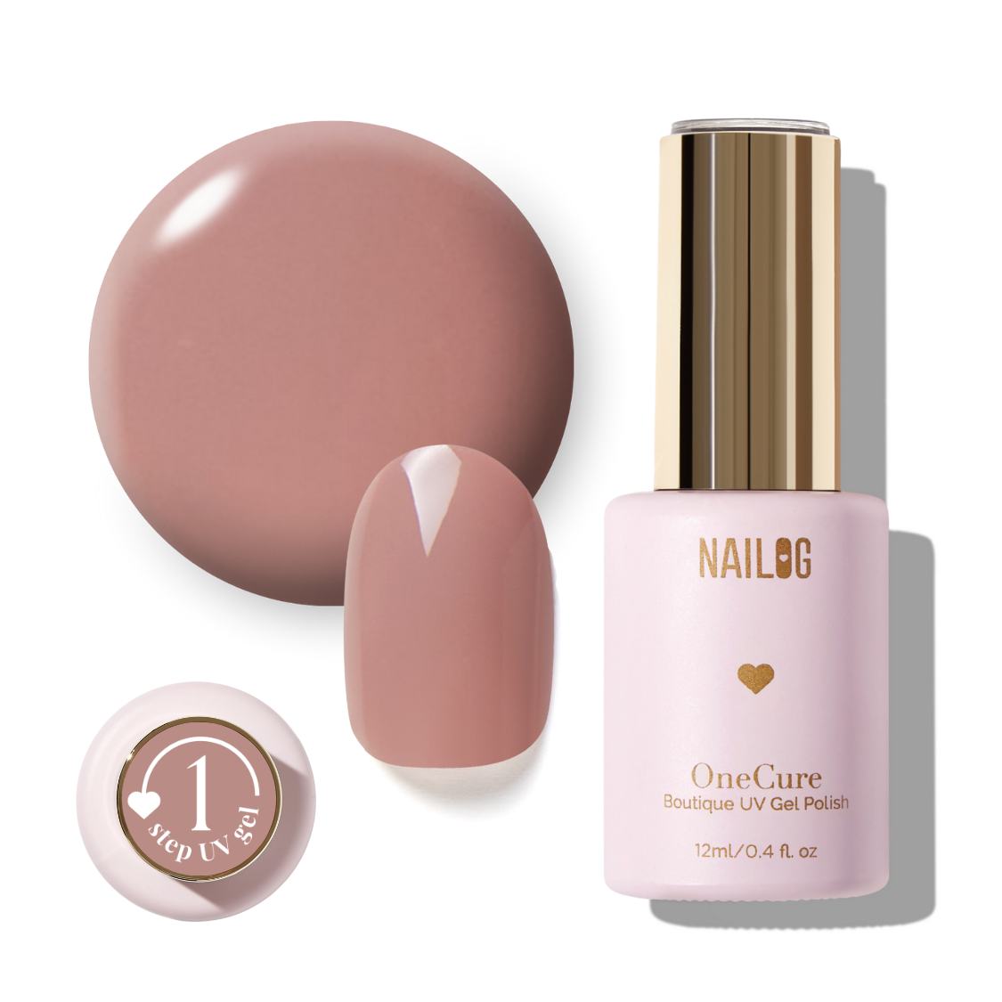 LIGHT ROSEWOOD | OneCure Gel Polish – NAILOG
