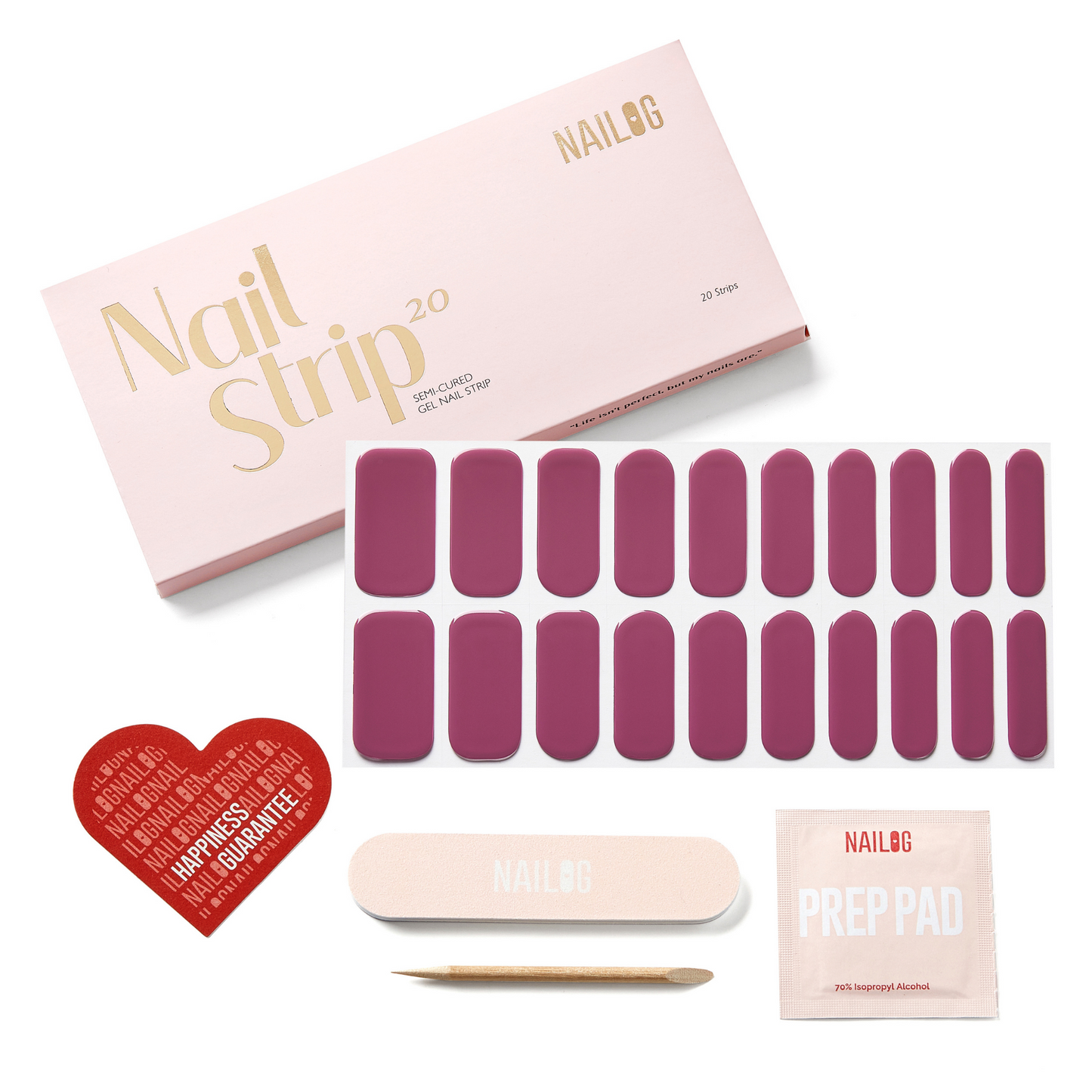 CRUSH - NAILOG semi cured nail strip