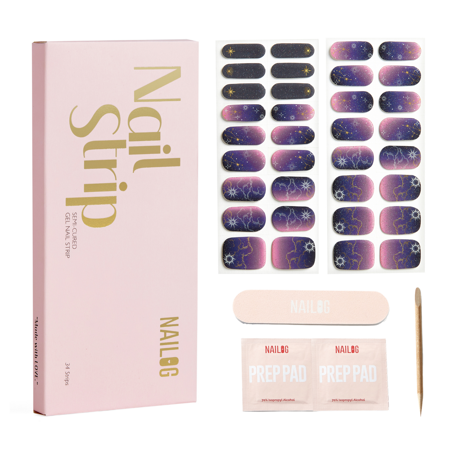 CONSTELLATION | Mani 34 - NAILOG semi cured nail strip