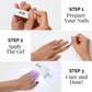 DRIED ROSE | OneCure Gel Polish - NAILOG semi cured nail strip
