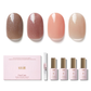 LUSTER SUEDE | OneCure Gel Polish 4PC Kit - NAILOG semi cured nail strip