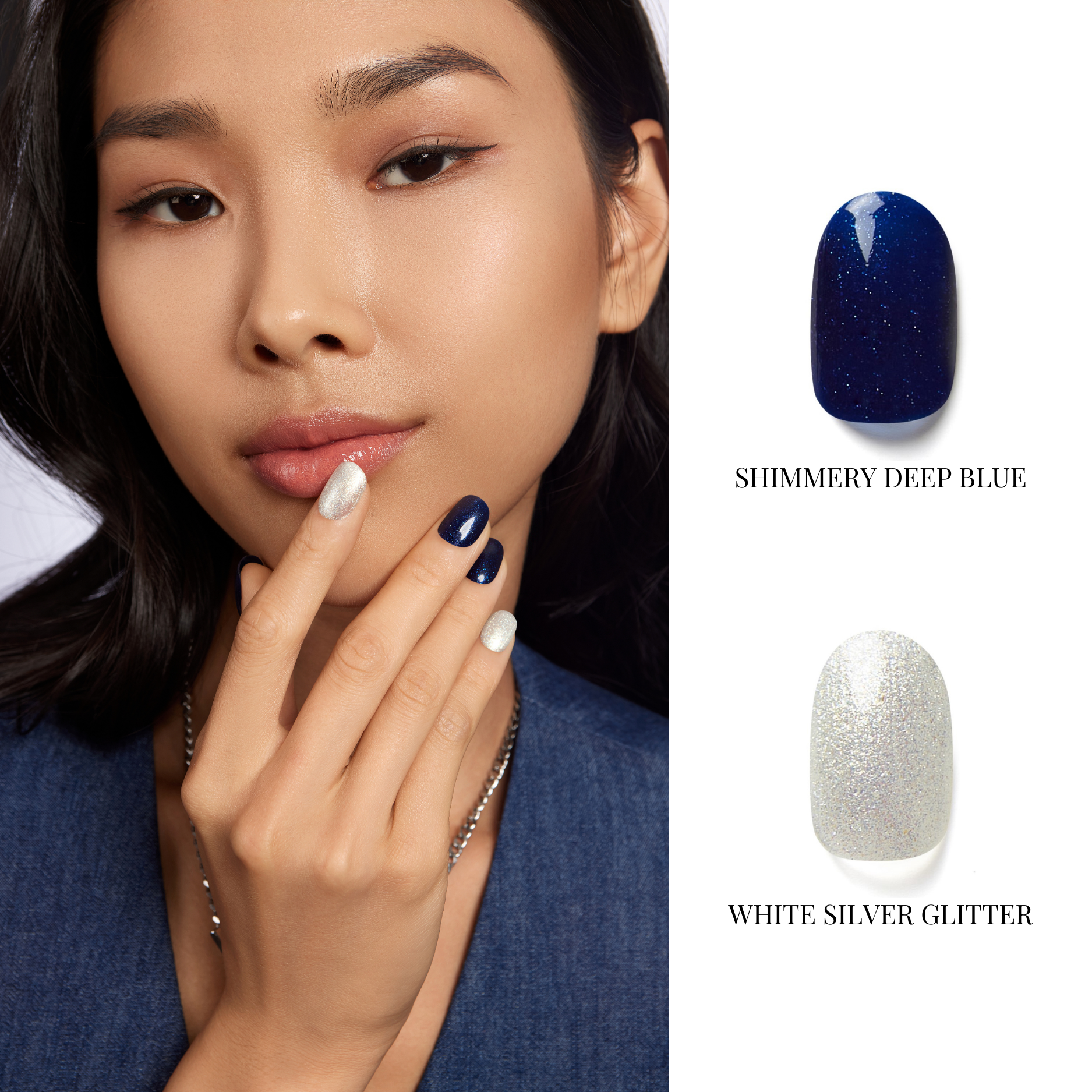 MIDNIGHT WONDER | OneCure Gel Polish 4PC Kit - NAILOG semi cured nail strip
