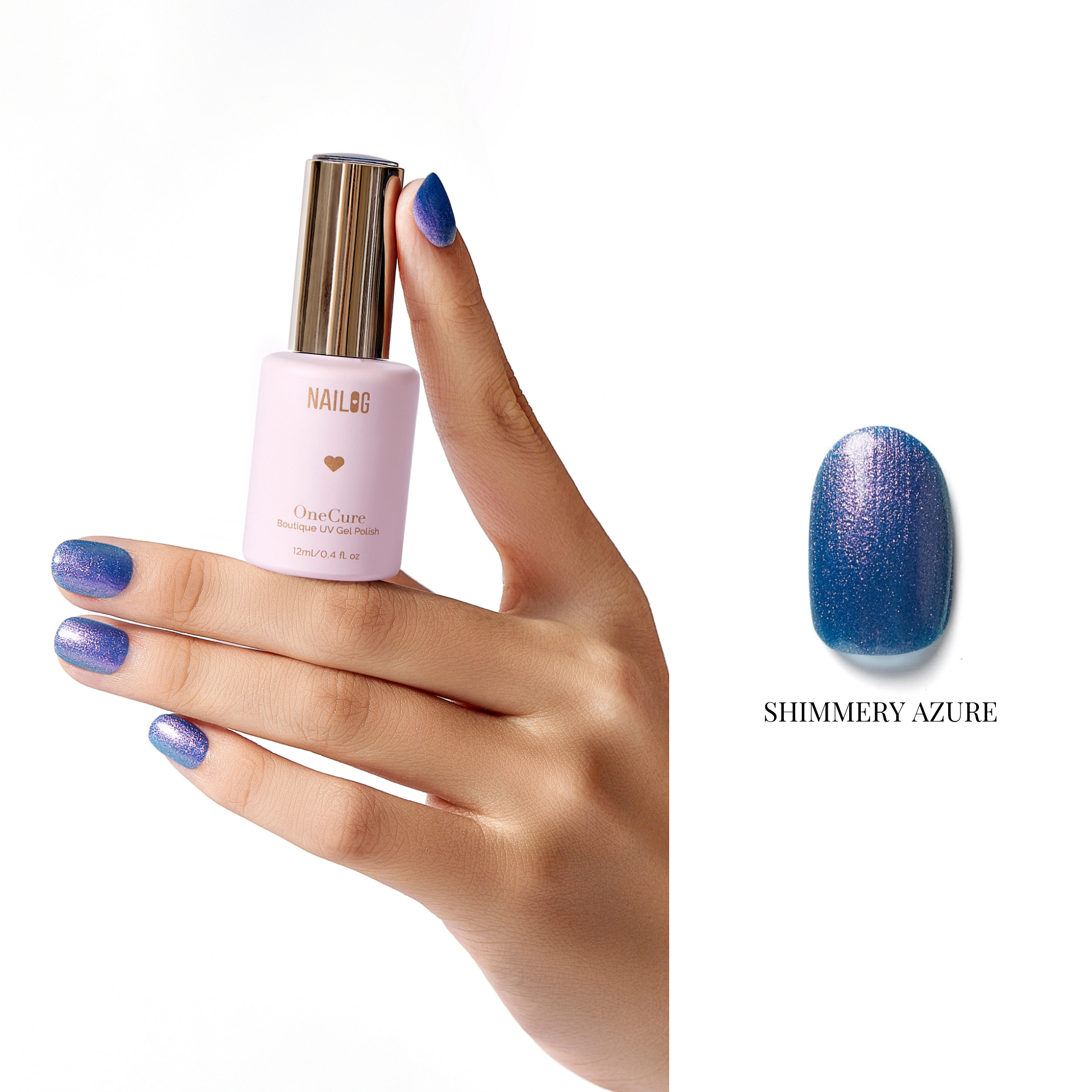 MIDNIGHT WONDER | OneCure Gel Polish 4PC Kit - NAILOG semi cured nail strip