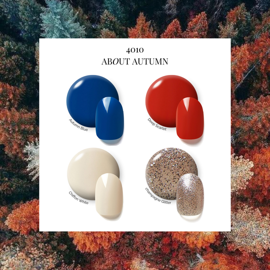 ABOUT AUTUMN | OneCure Gel Polish 4PC Kit - NAILOG semi cured nail strip