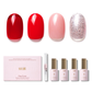 RED CRUSH | OneCure Gel Polish 4PC Kit - NAILOG semi cured nail strip