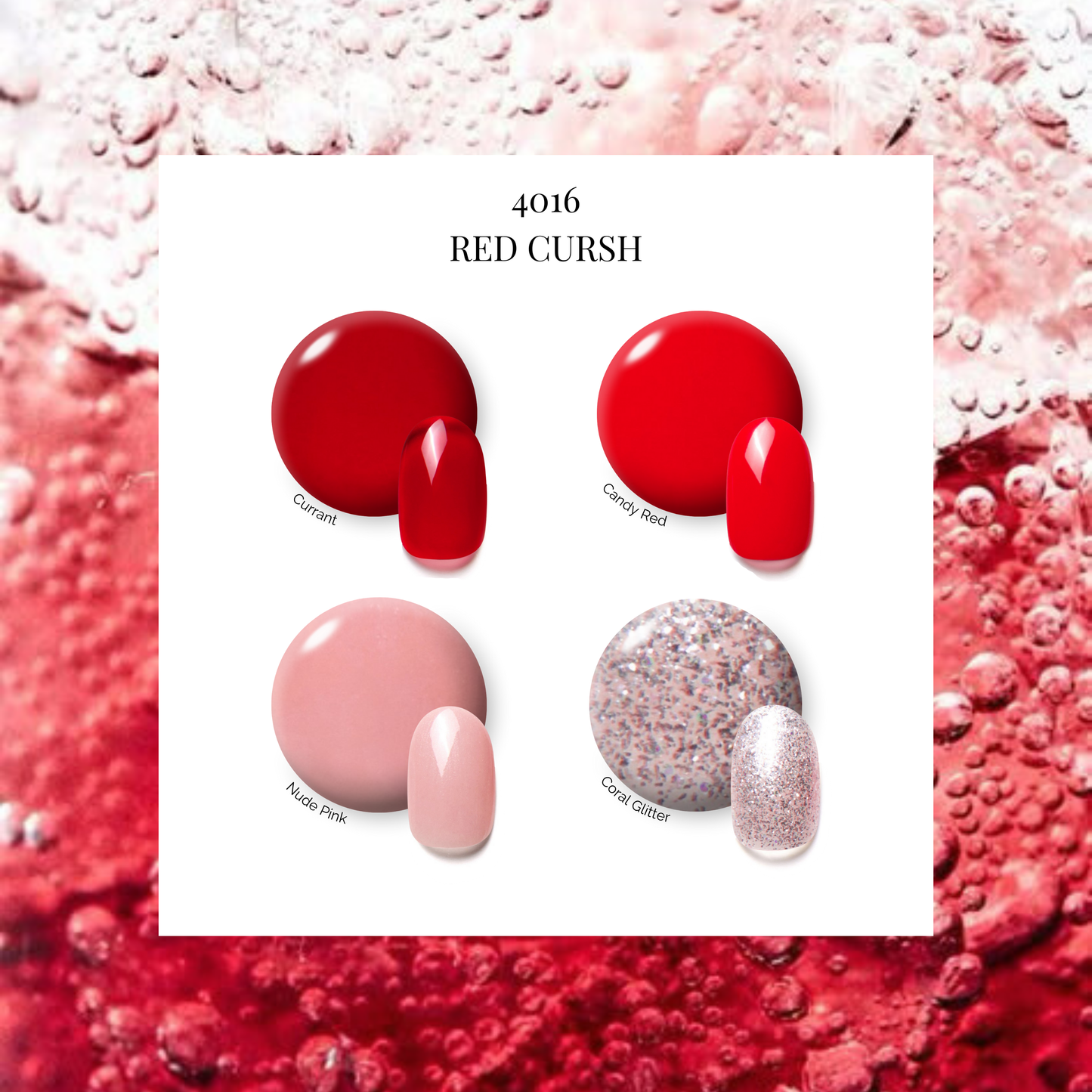 RED CRUSH | OneCure Gel Polish 4PC Kit