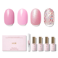 PINK FIZZ | OneCure Gel Polish 4PC Kit - NAILOG semi cured nail strip