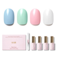 PASTEL PARADISE | OneCure Gel Polish 4PC Kit - NAILOG semi cured nail strip
