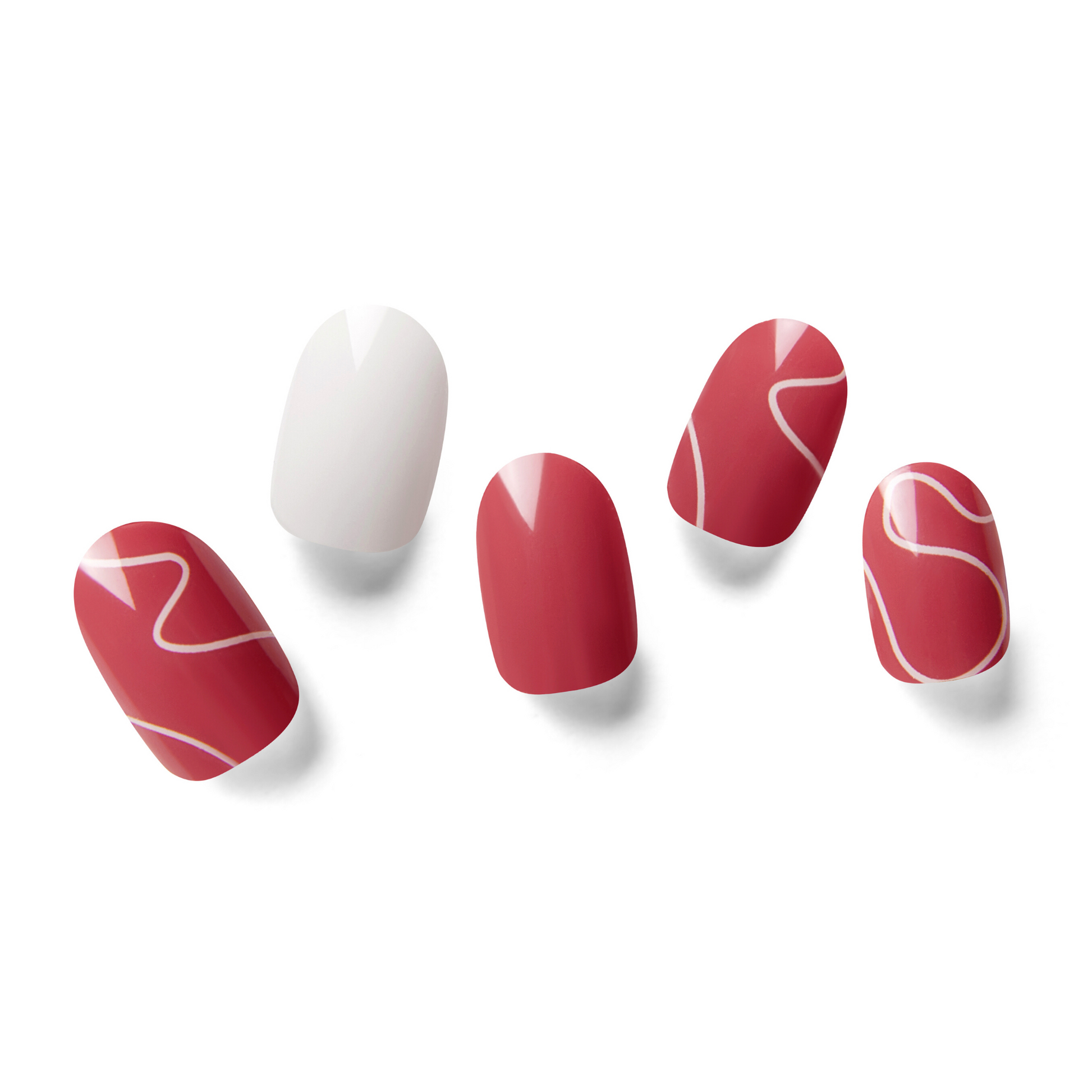 Red Dune | Mani 34 - NAILOG semi cured nail strip