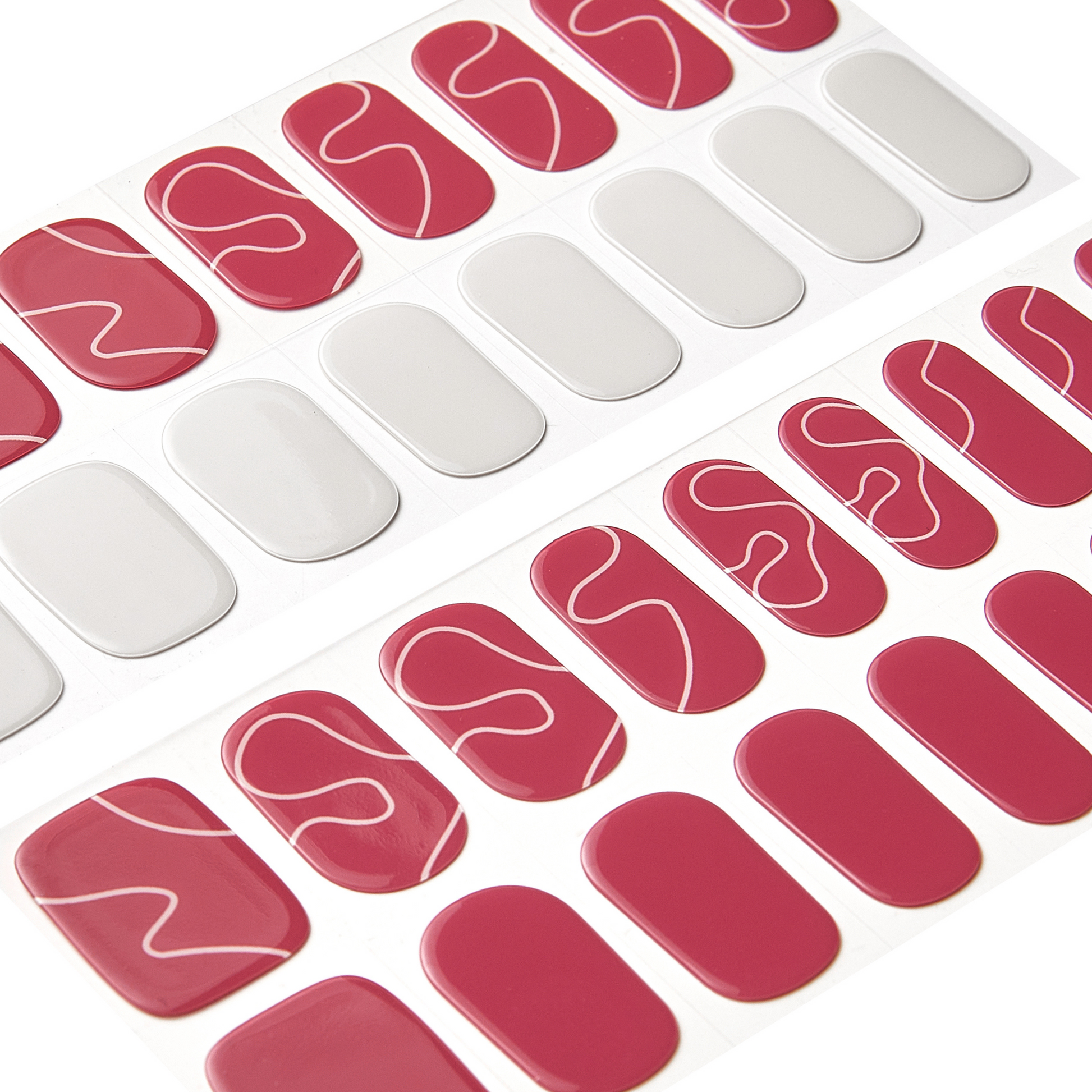 Red Dune | Mani 34 - NAILOG semi cured nail strip