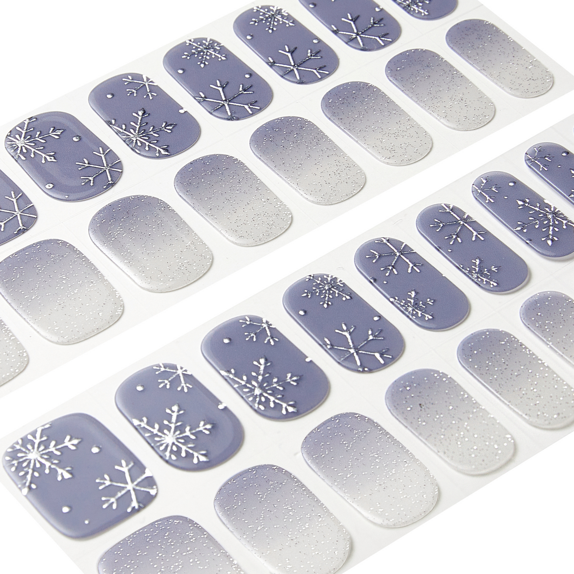 Snow Rain | Mani 34 - NAILOG semi cured nail strip