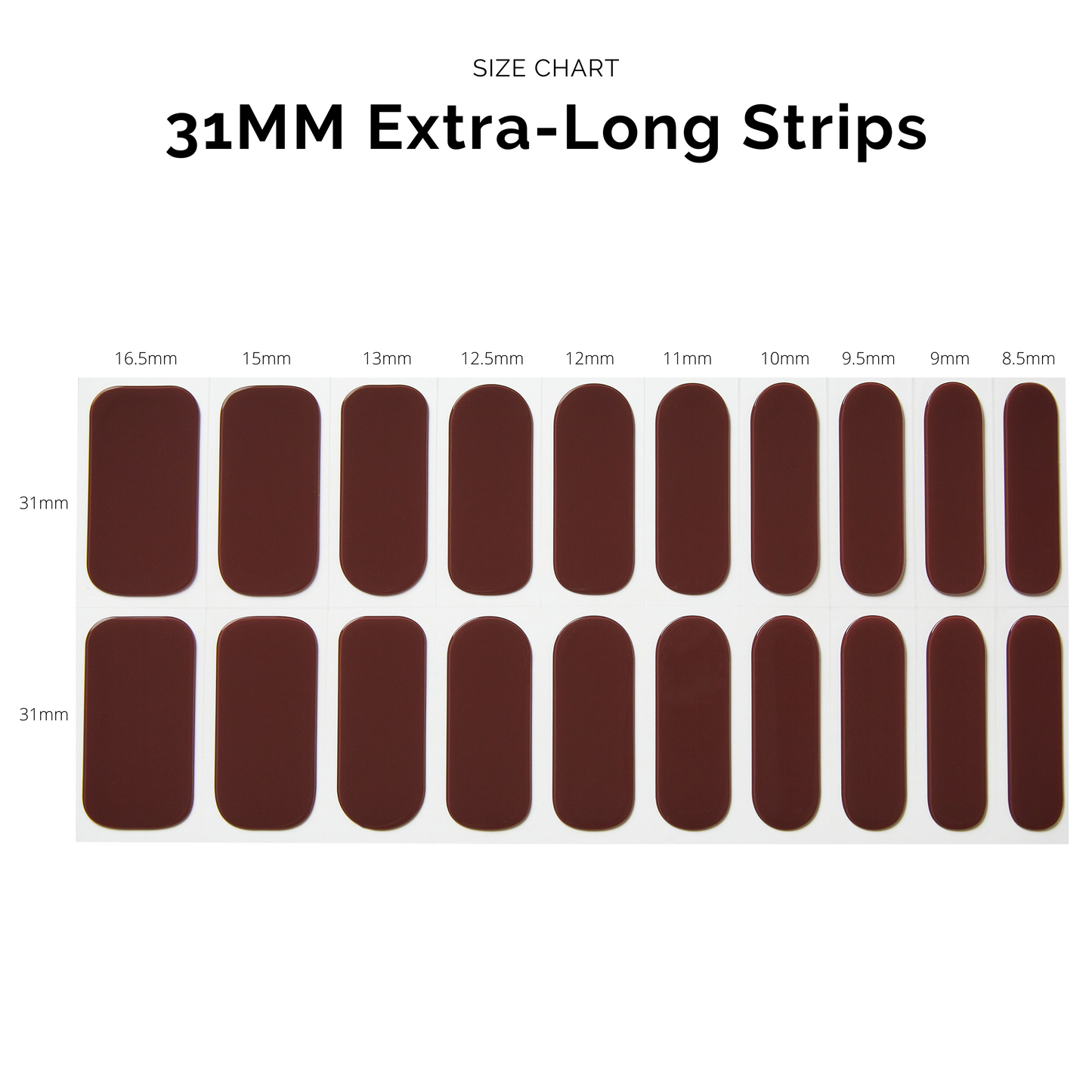 PLUM | Mani Strip 20PC - NAILOG semi cured nail strip