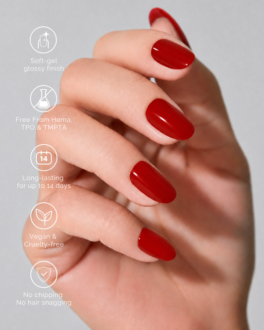 RUBY | Semi Cured Nail Strips 34PC