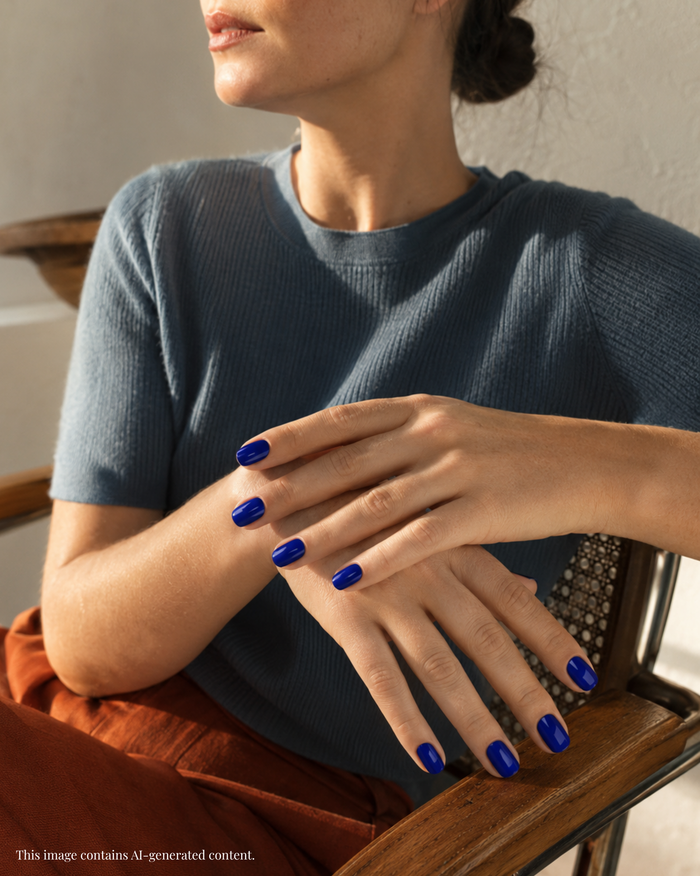 INKWELL BLUE | Semi Cured Nail Strips 34PC - NAILOG semi cured nail strip