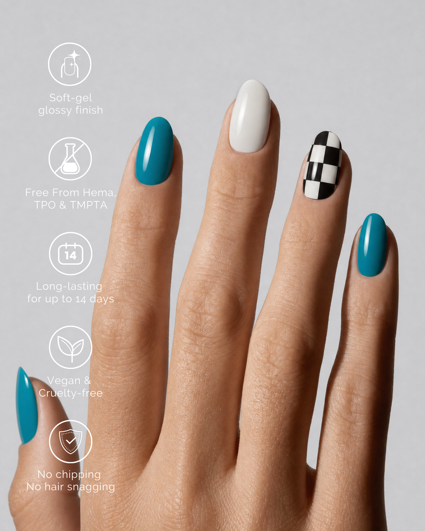 FULL SPEED | Semi Cured Nail Strips 34PC - NAILOG semi cured nail strip