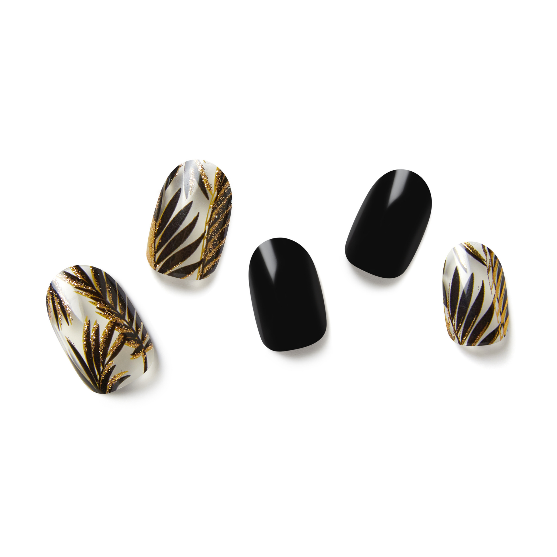 GOLDEN LEAVES | Mani Strip 20PC - NAILOG semi cured nail strip