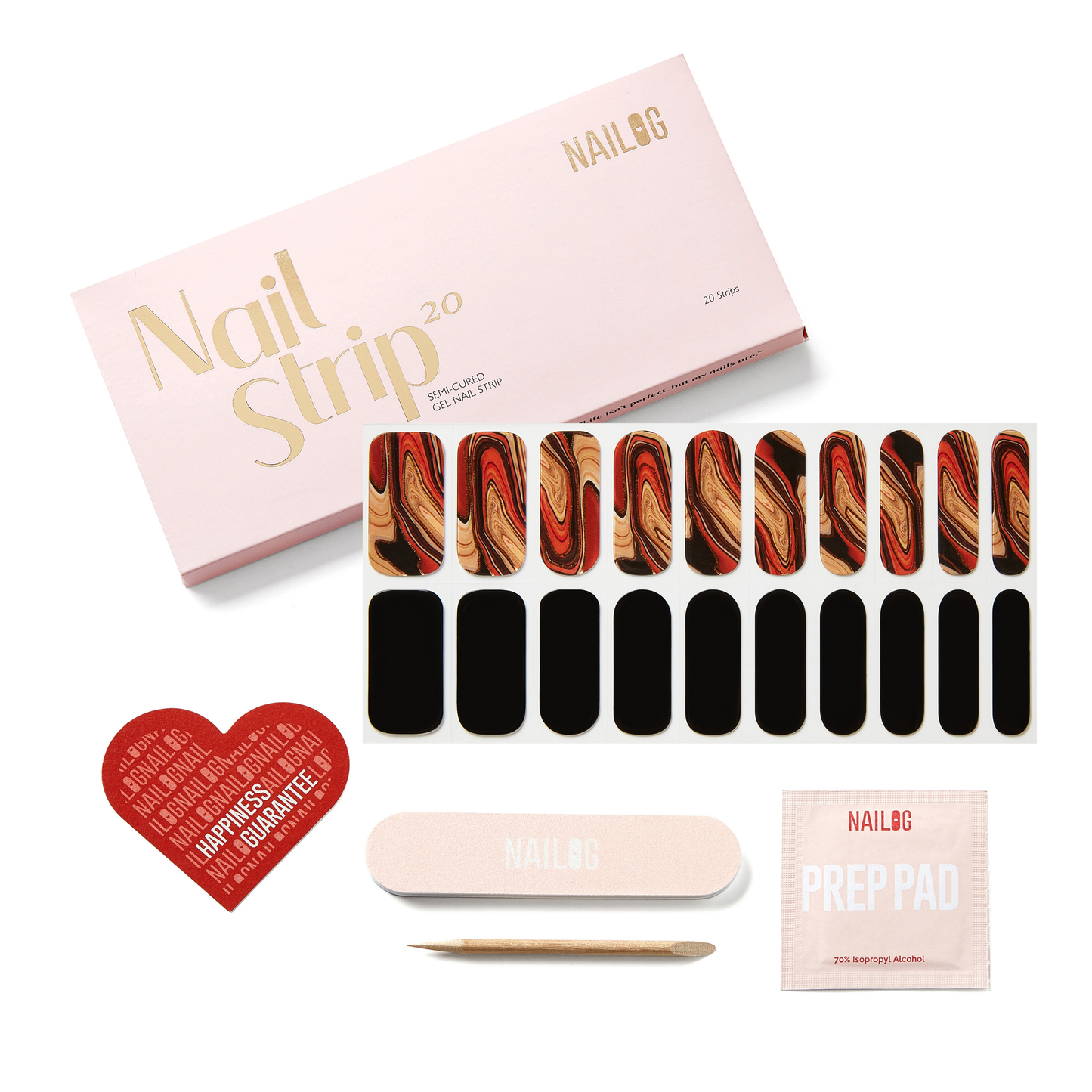 MAGMA | Mani Strip 20PC - NAILOG semi cured nail strip