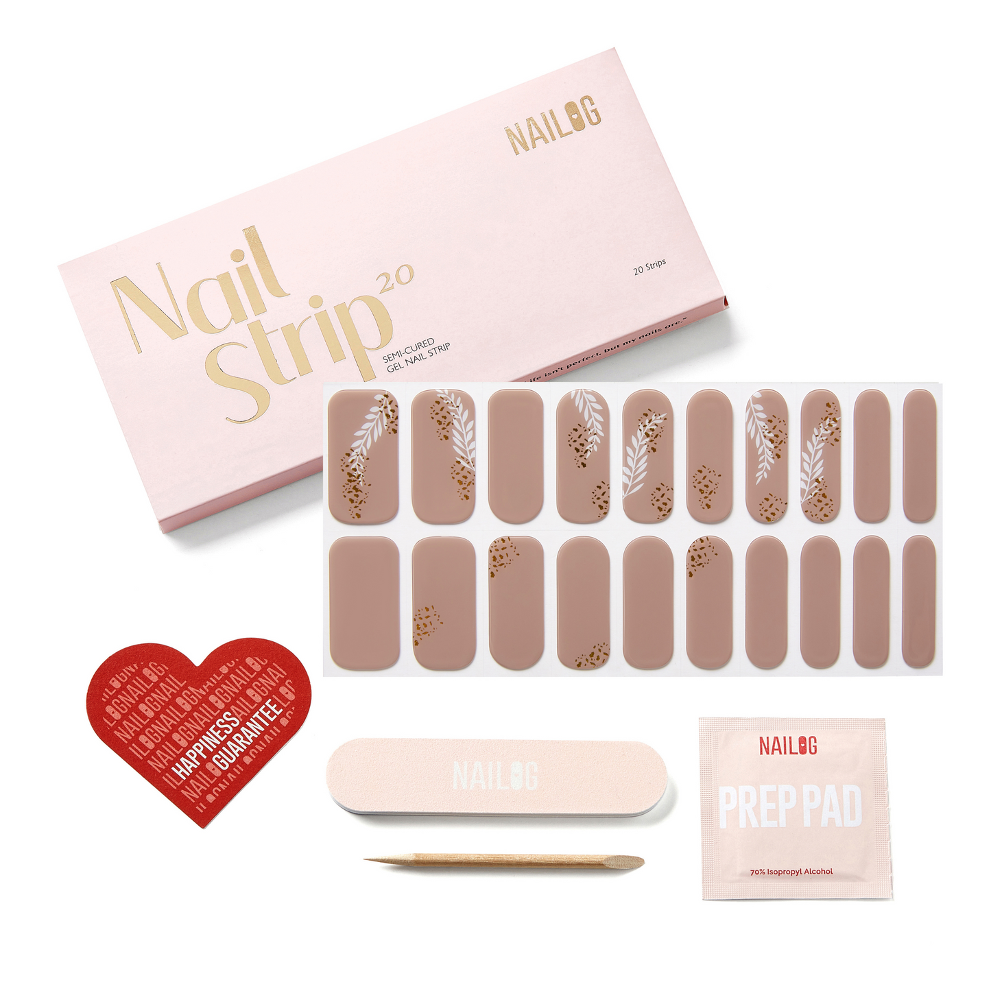 CARAMEL | Mani Strip 20PC