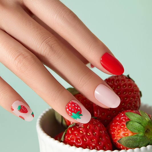 STRAWBERRY SORBET | Mani Strip 20PC