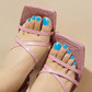 BUTTERFLY BLUE | Pedi Strip 32PC - NAILOG semi cured nail strip