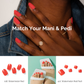 WATERMELON RED | Pedi Strip 32PC - NAILOG semi cured nail strip