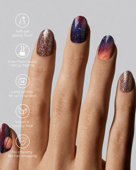 MILKY WAY | Semi Cured Nail Strips 34PC