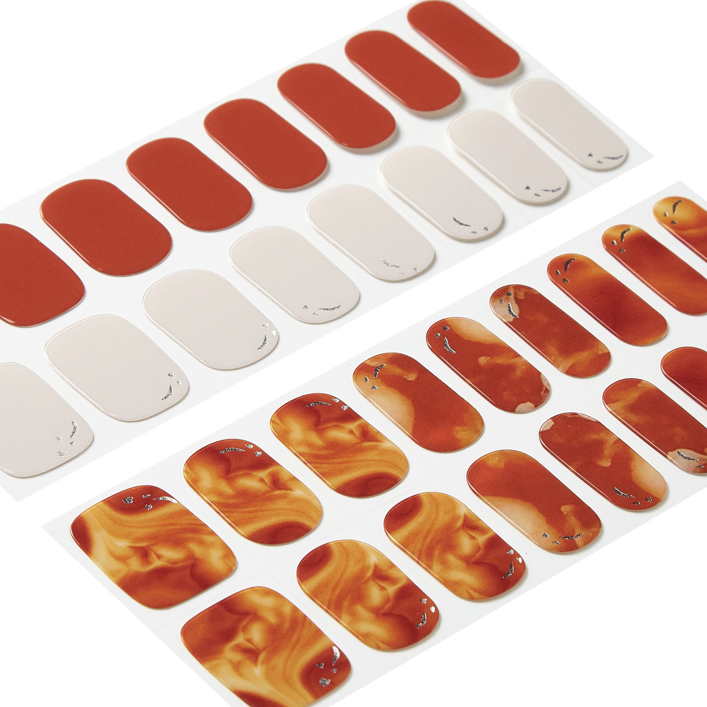 MILK TEA | Mani Strip 34PC - NAILOG semi cured nail strip