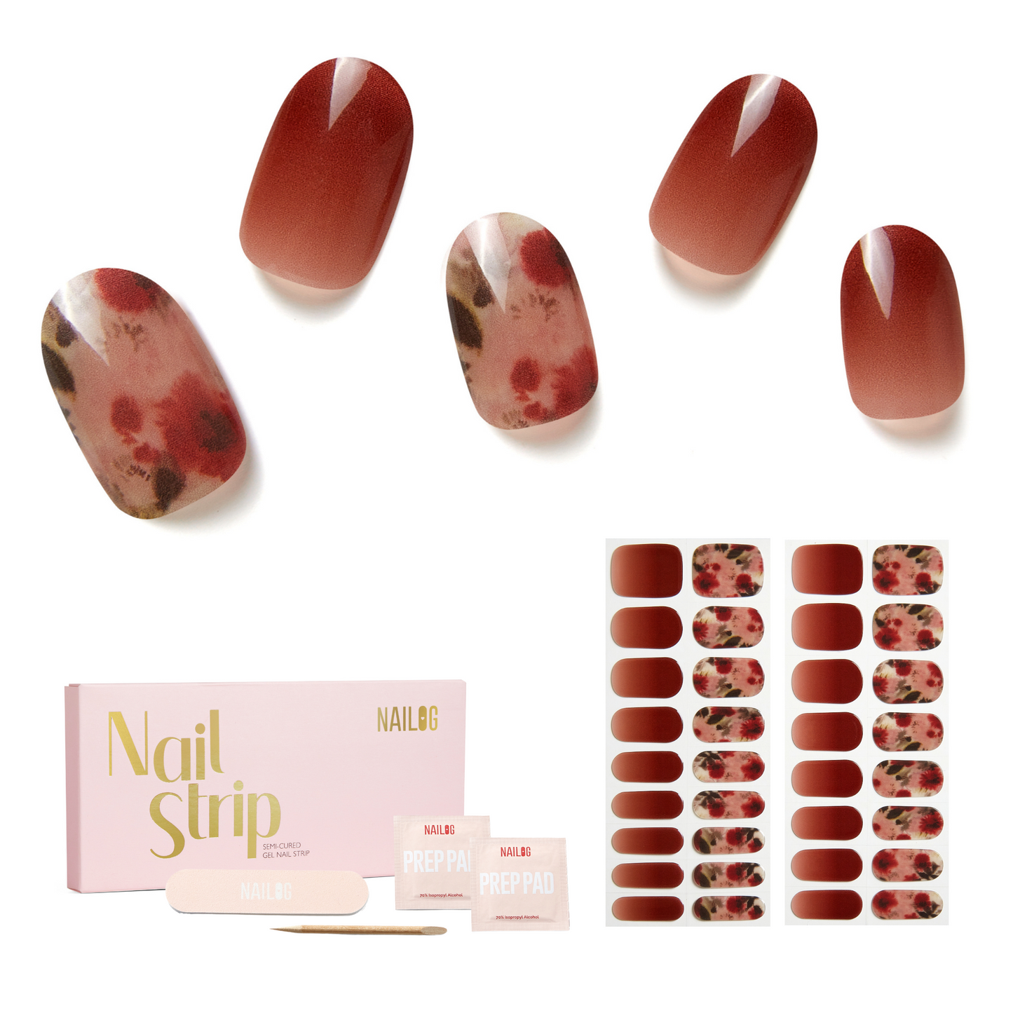 WILDFLOWERS | Mani Strip 34PC