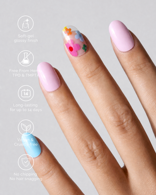 PETAL DANCE | Semi Cured Nail Strips 34PC