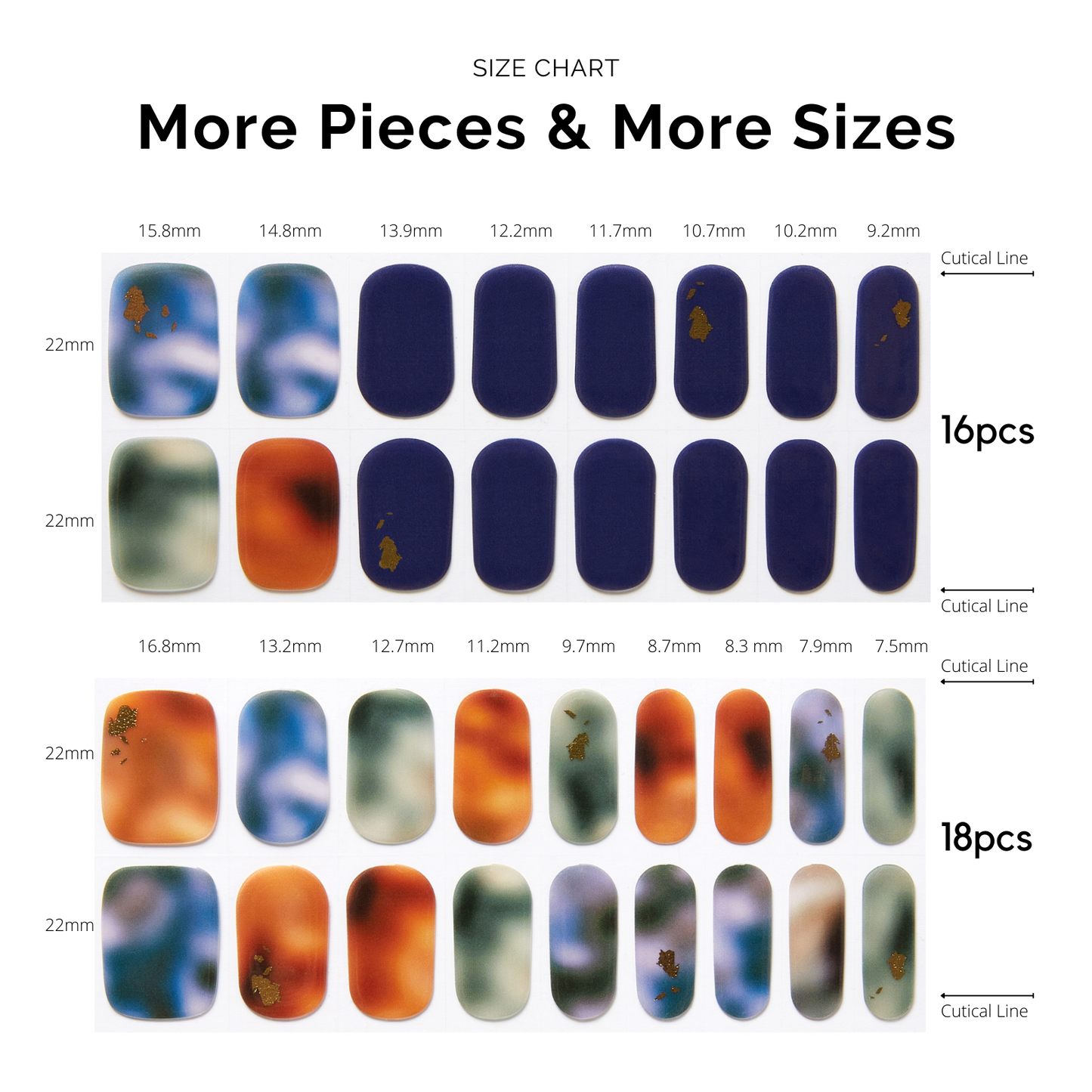 ILLUSION II | Mani Strip 34PC