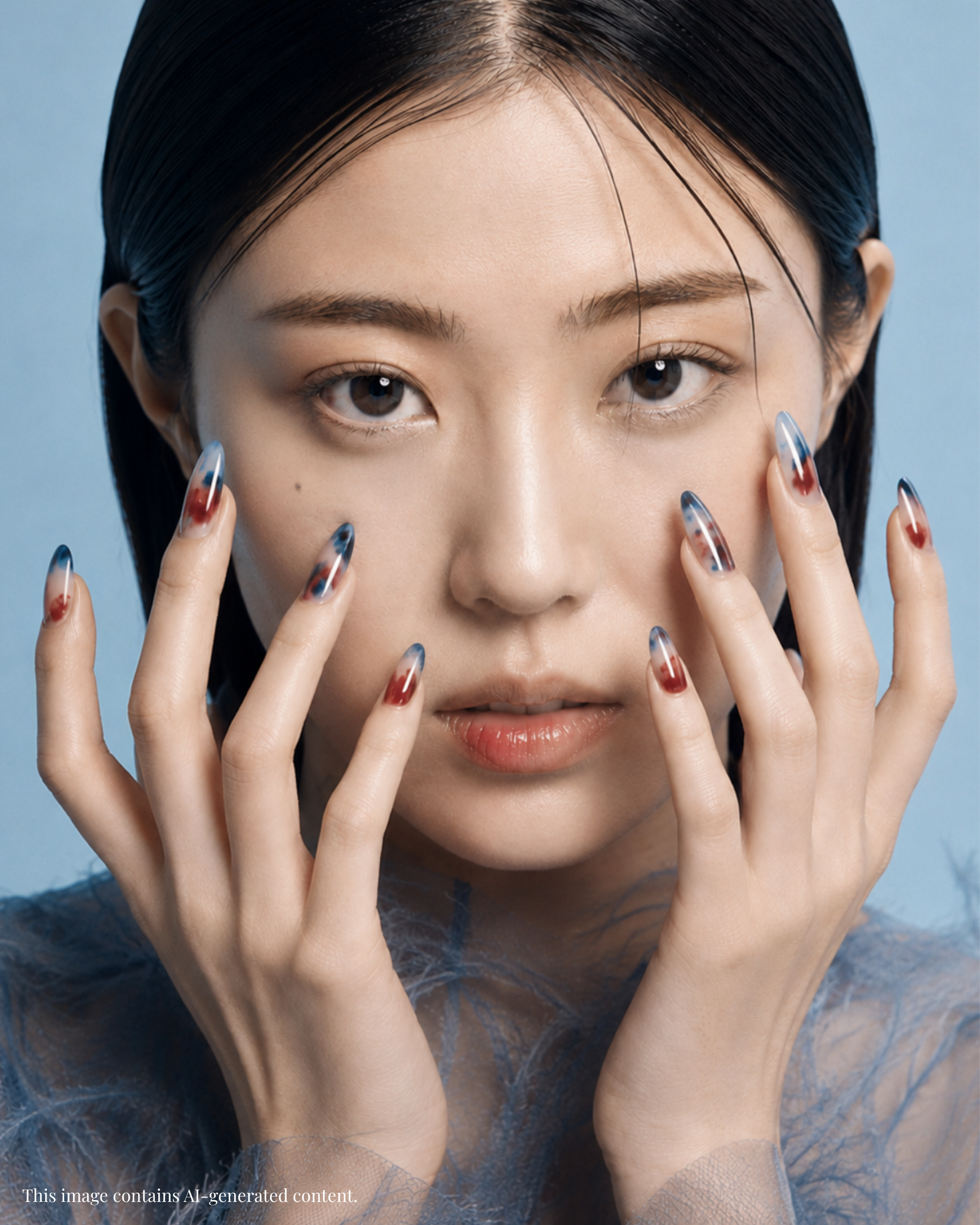 INK MIRAGE | Semi Cured Nail Strips 34PC - NAILOG semi cured nail strip