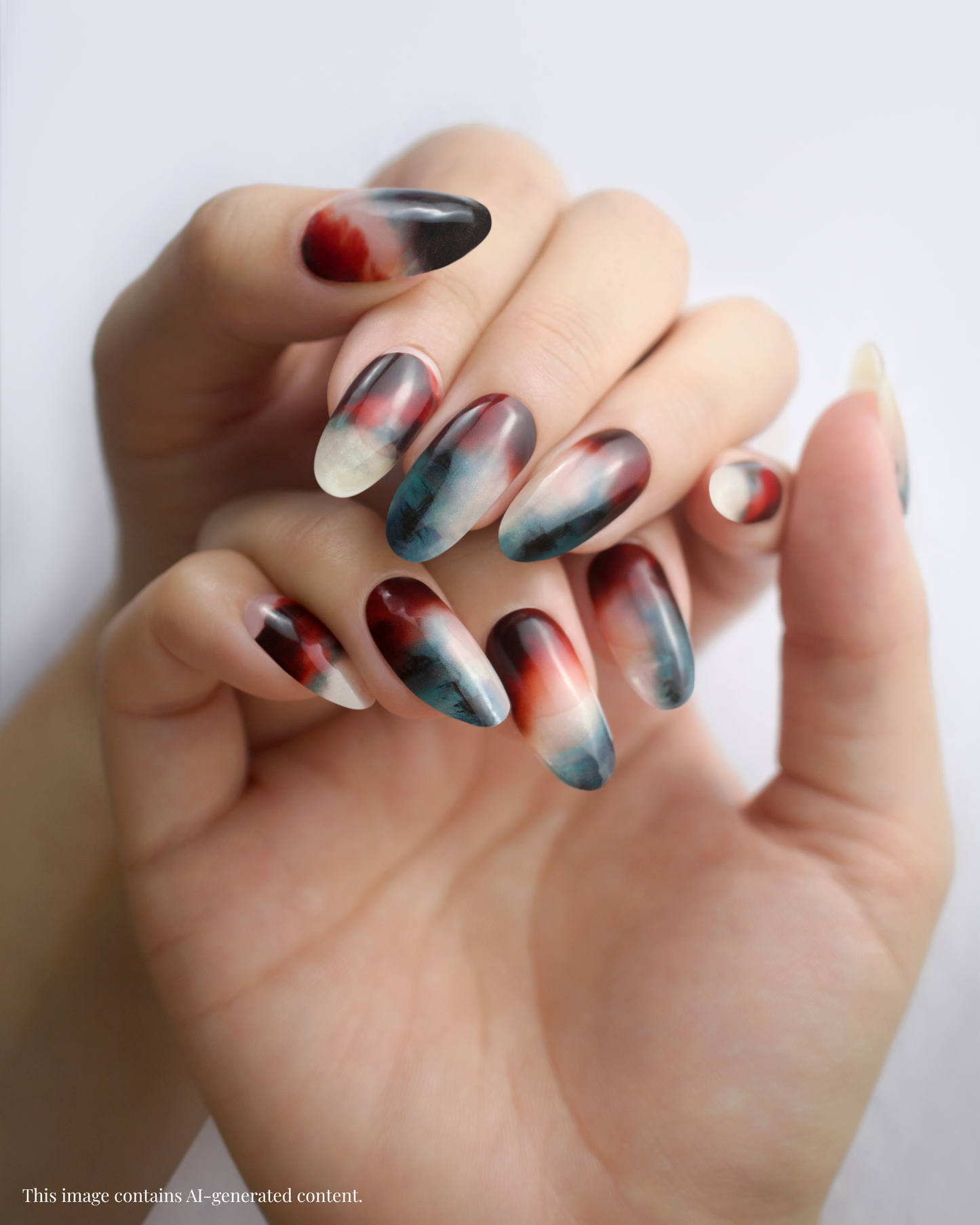 INK MIRAGE | Semi Cured Nail Strips 34PC - NAILOG semi cured nail strip