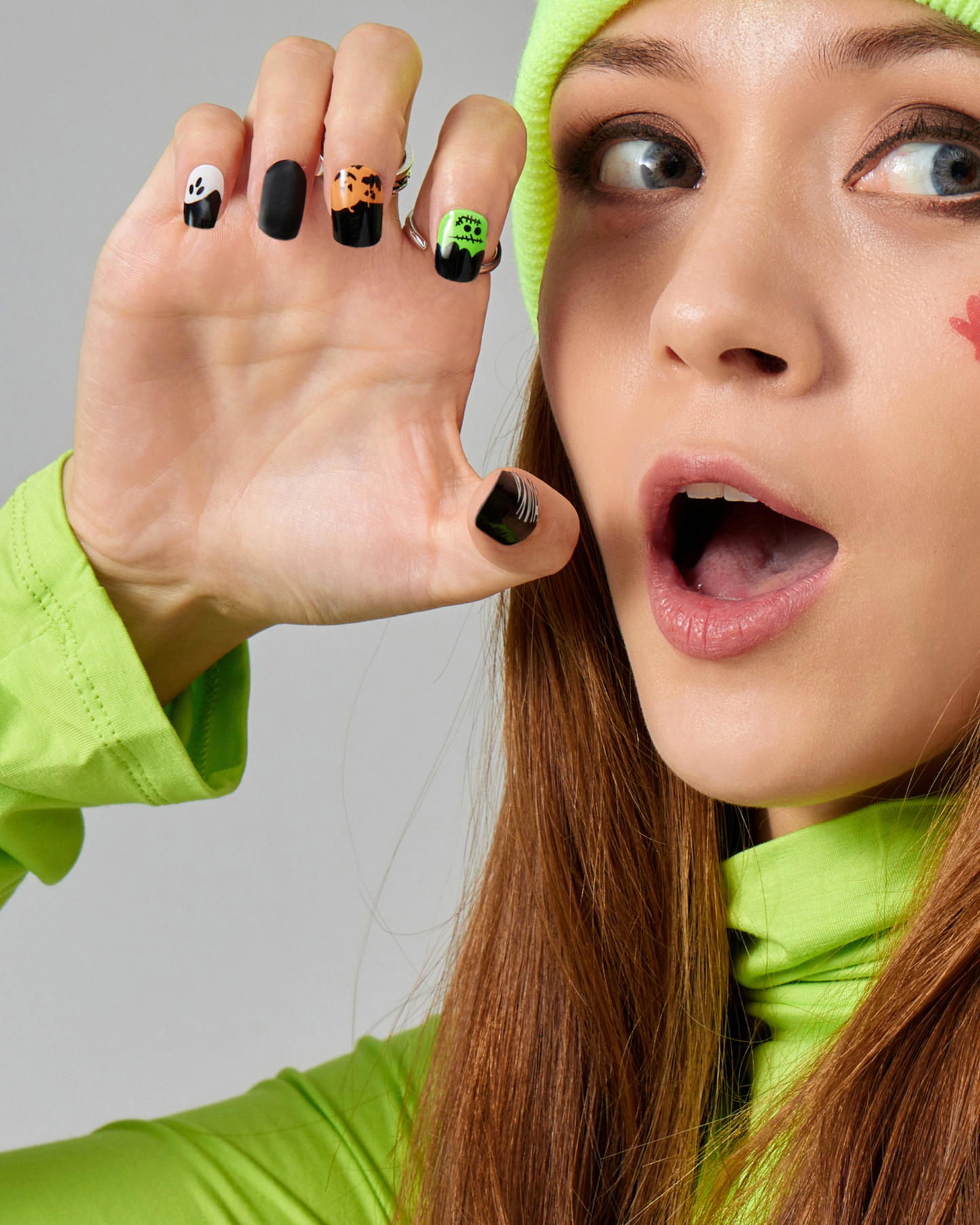 LITTLE MONSTERS | Halloween Semi Cured Nail Strips 34PC