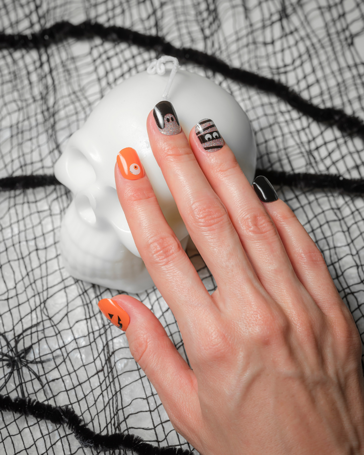 TRICK OR TREAT | Halloween Semi Cured Nail Strips 34PC