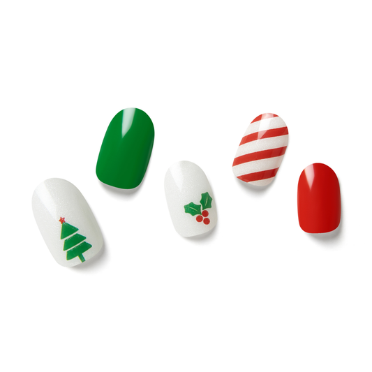 FESTIVE FIR | Mani Strip 20PC - NAILOG semi cured nail strip