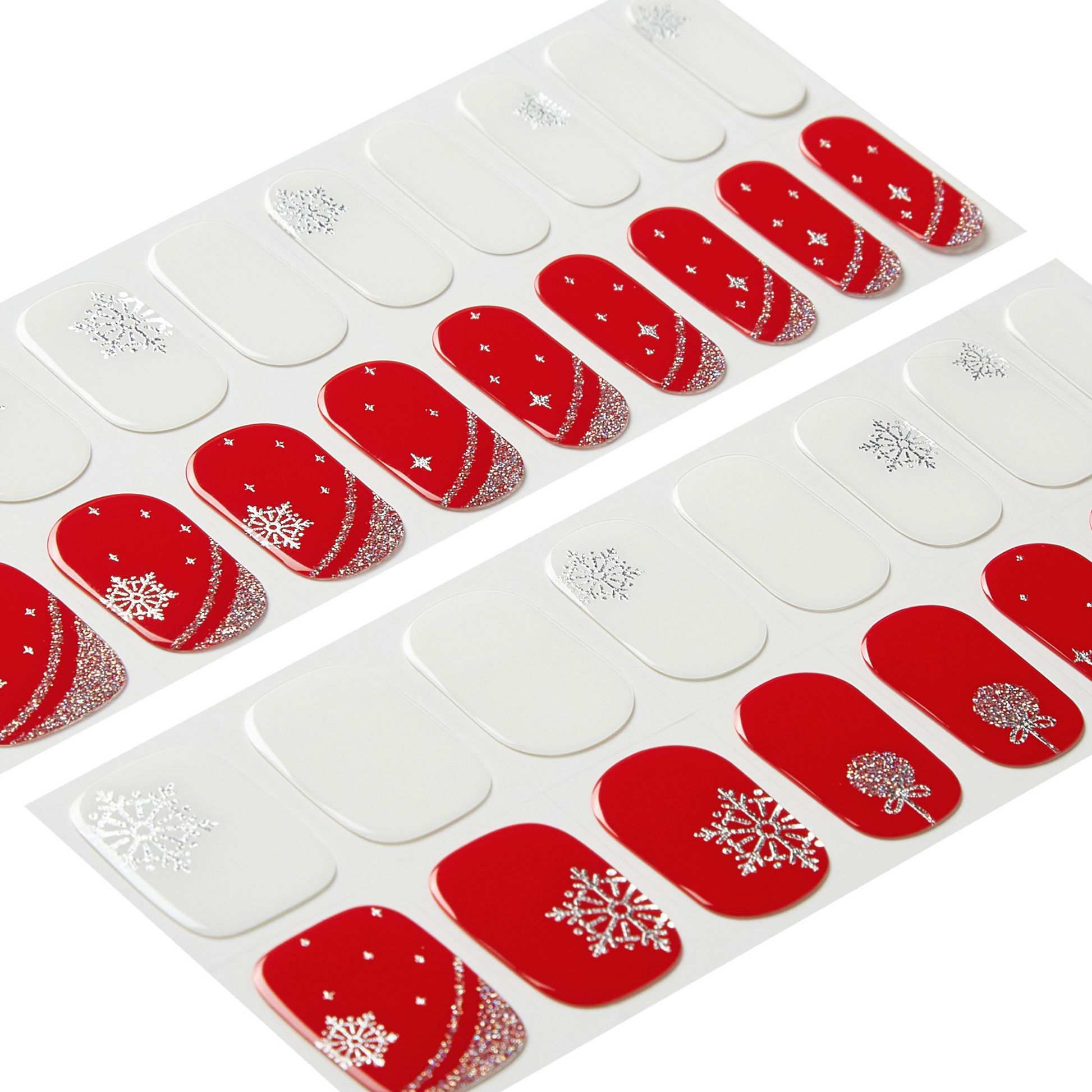 HOLLY JOLLY | Mani Strip 34PC - NAILOG semi cured nail strip
