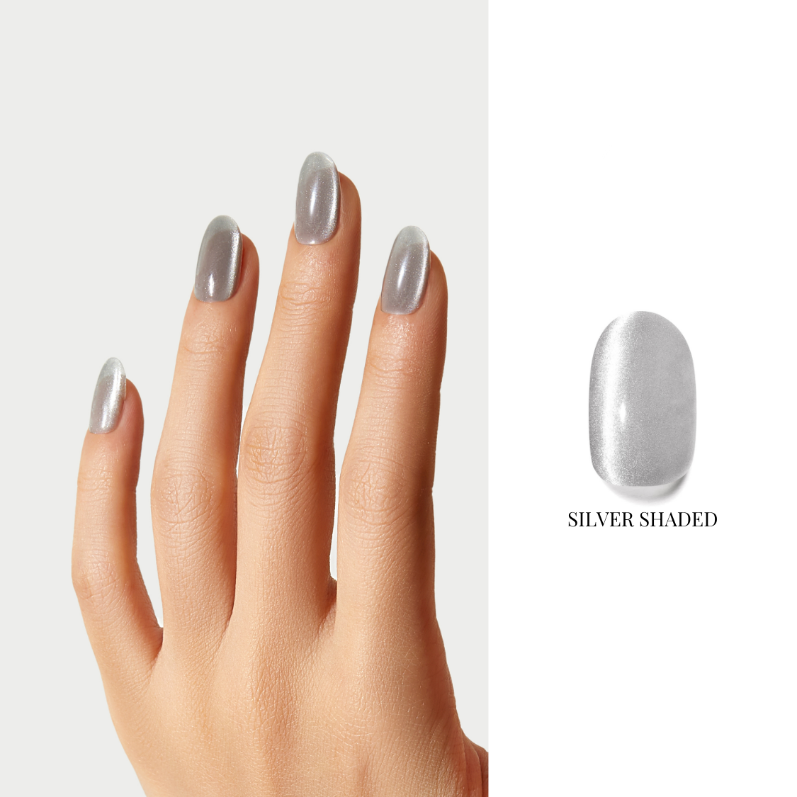 SILVER SHADED | OneCure Gel Polish Cat Eye
