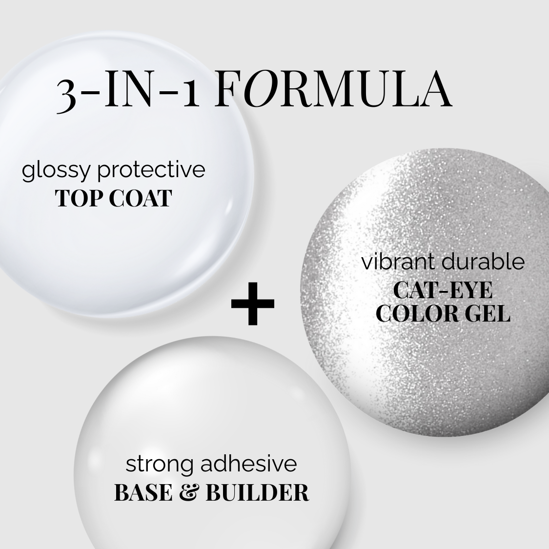 SILVER SHADED | OneCure Gel Polish Cat Eye