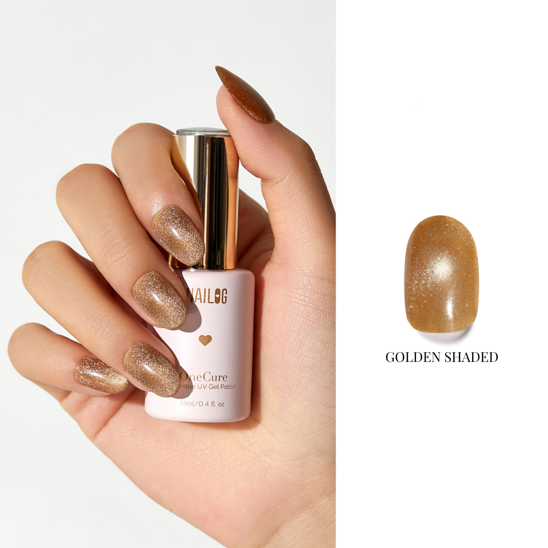 GOLDEN SHADED | OneCure Gel Polish Cat Eye