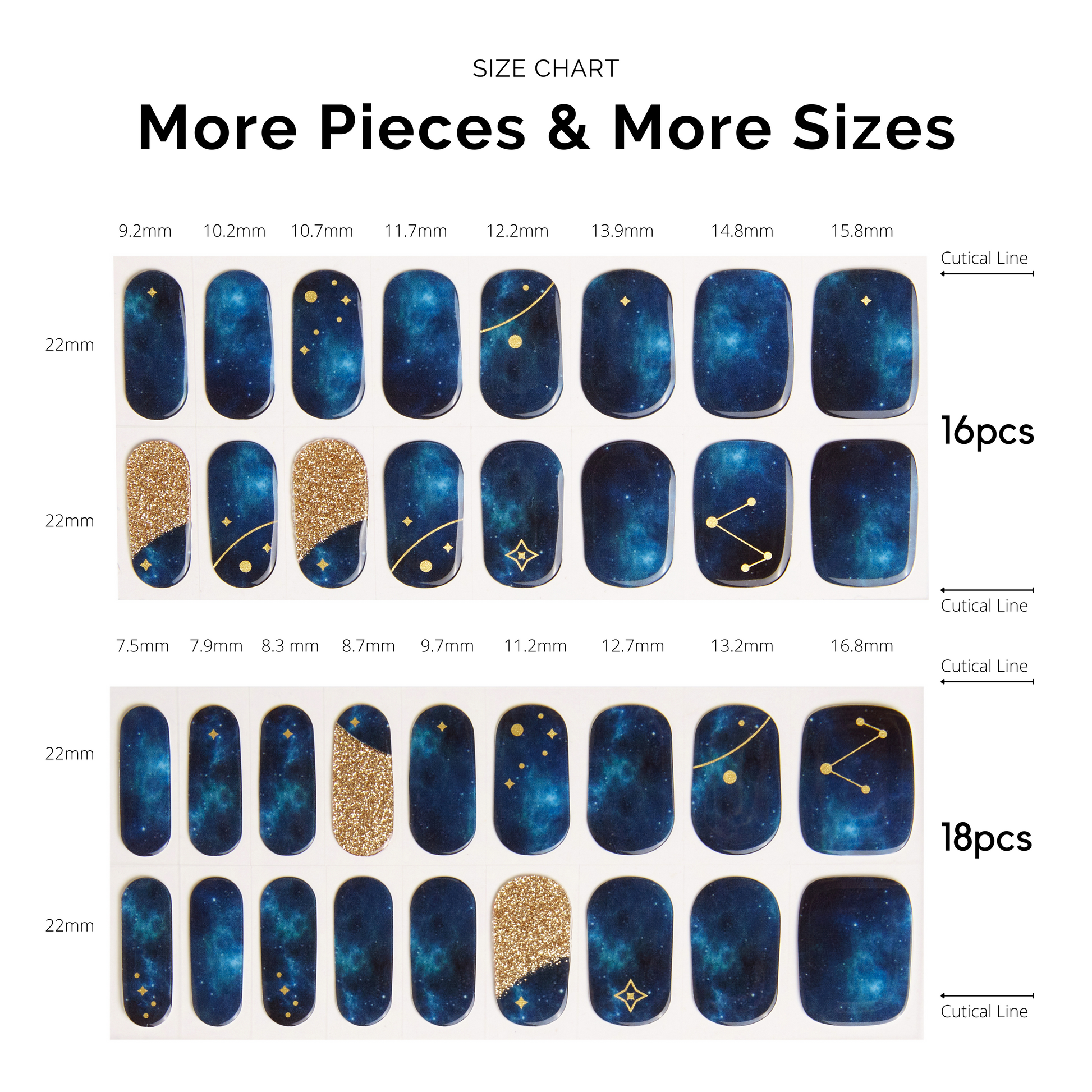 Zodiac | Mani 34 - NAILOG semi cured nail strip