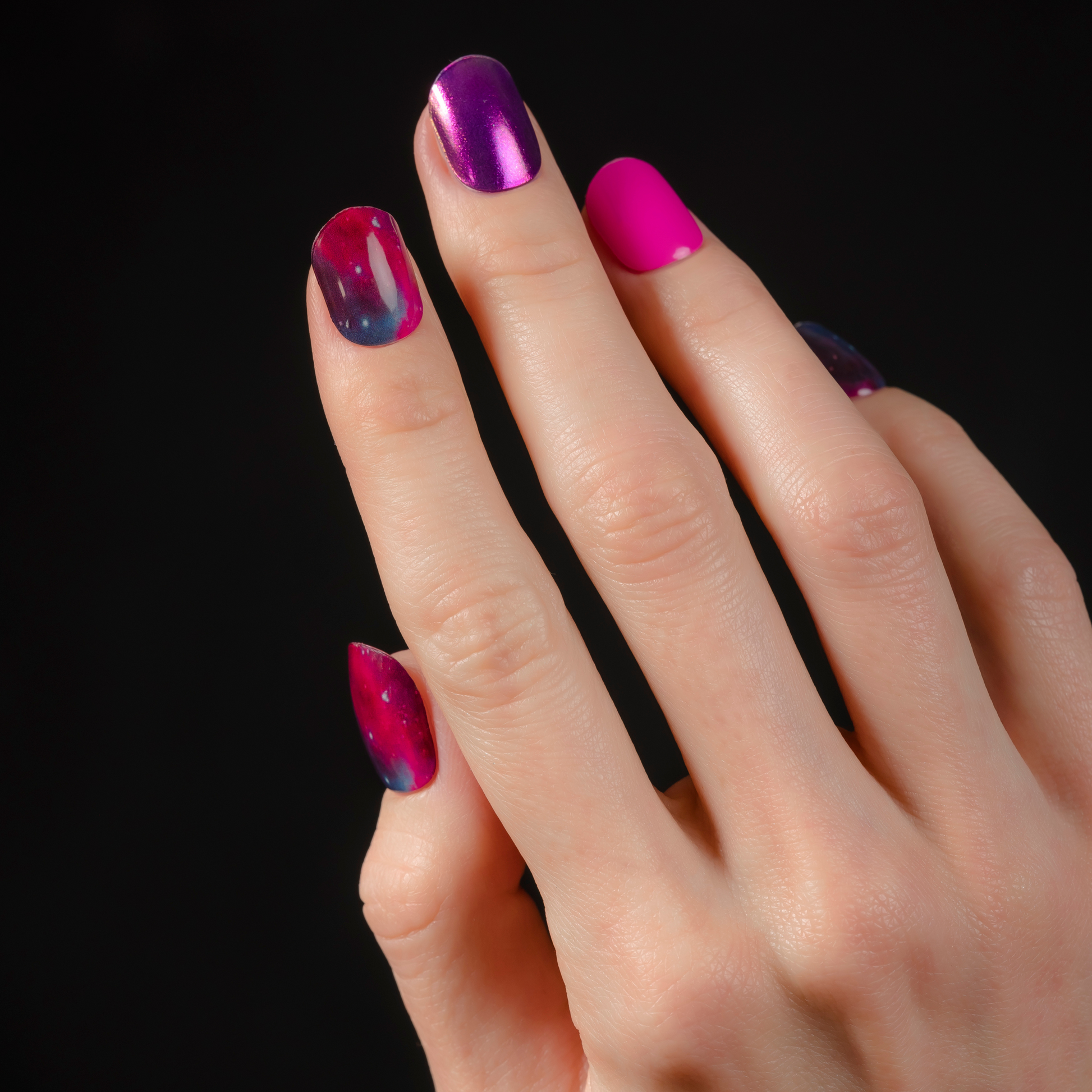 Lost In Galaxy | Mani 34 - NAILOG semi cured nail strip