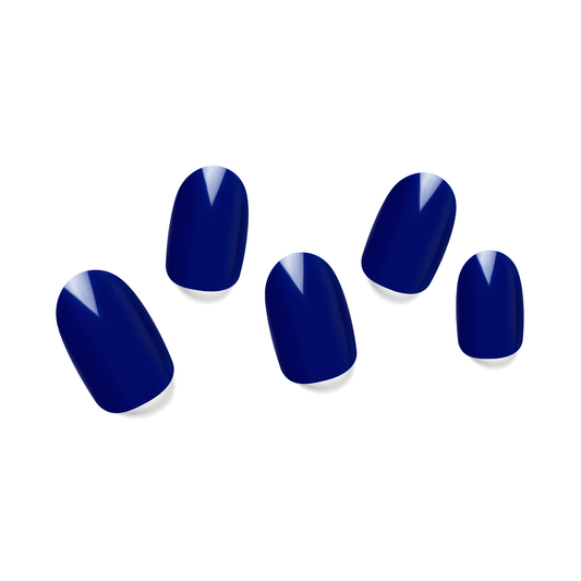 INKWELL BLUE | Semi Cured Nail Strips 34PC