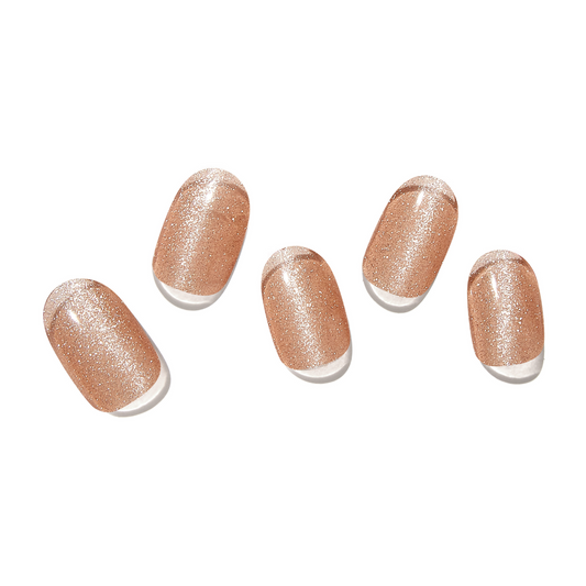 NUDE GLEAM | Mani 34 - NAILOG semi cured nail strip
