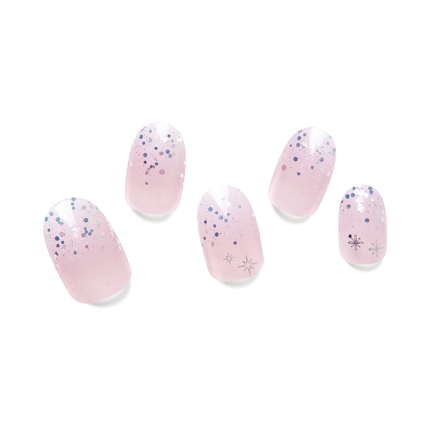 MILKY QUARTZ | Semi Cured Nail Strips 34PC - NAILOG semi cured nail strip