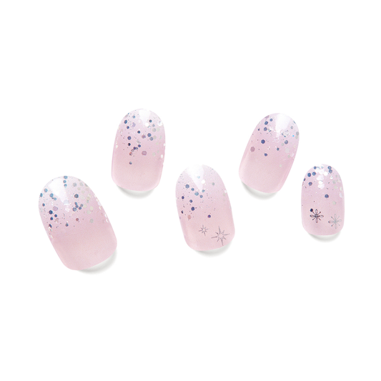 MILKY QUARTZ | Semi Cured Nail Strips 34PC