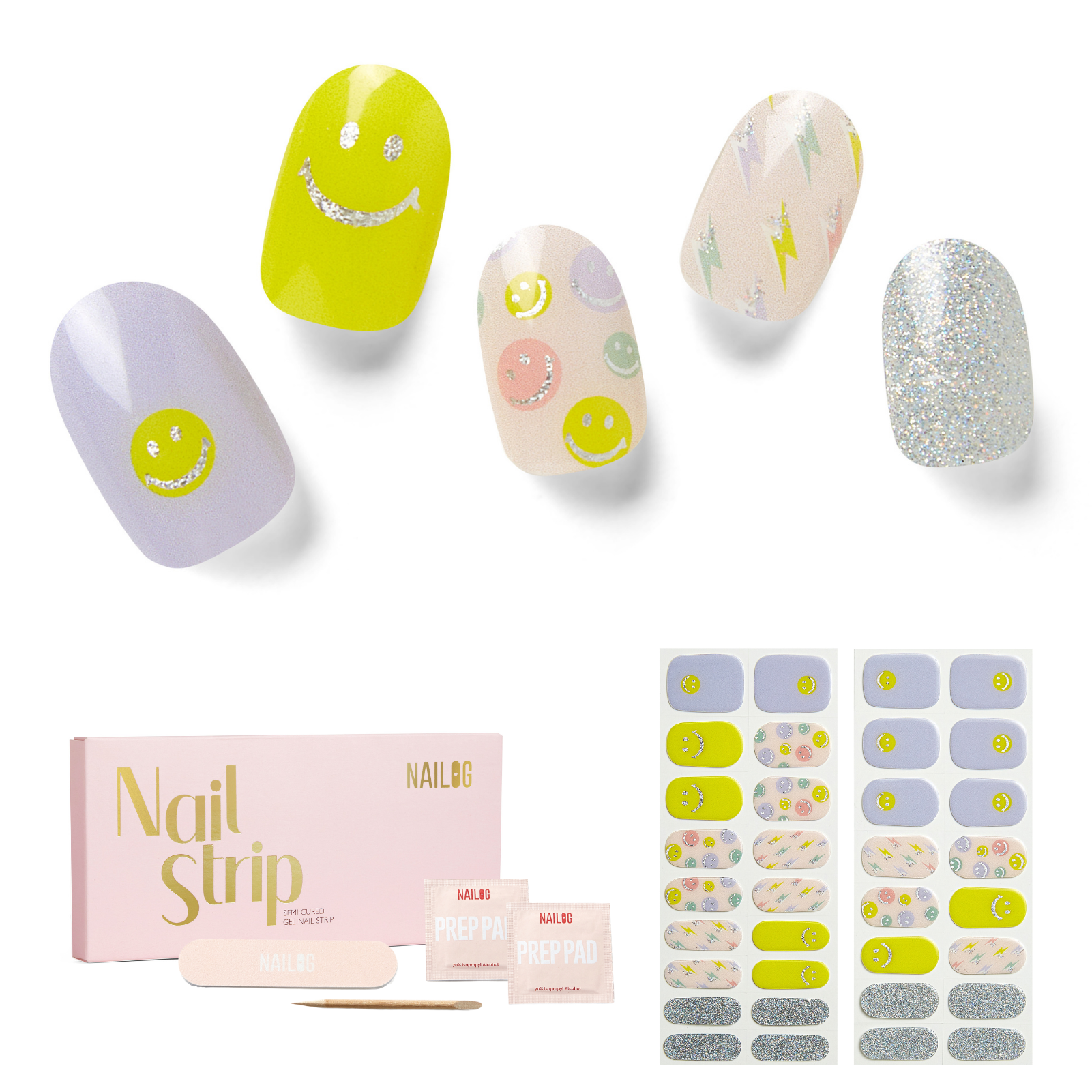 FEELING GOOD | Mani 34 - NAILOG semi cured nail strip