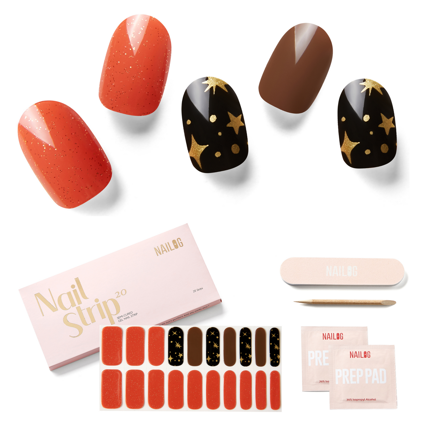 SIENNA MYTH - NAILOG semi cured nail strip